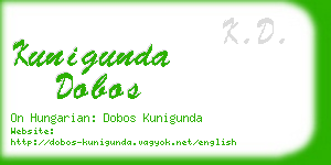 kunigunda dobos business card